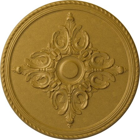 Ekena Millwork Milton Ceiling Medallion (Fits Canopies up to 7 7/8"), 40 5/8"OD x 1 3/4"P, Pharaohs Gold CM40MIPGS